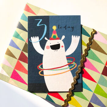 Polar Bear 3rd Birthday Card, 5 of 5