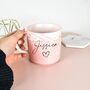 Personalised Pink Marble Effect Mug, thumbnail 2 of 2