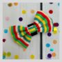 Multi Colour Stripe Dog Bow Tie, thumbnail 1 of 4