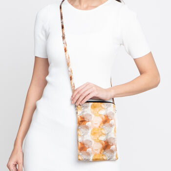 Silk Zipped Crossbody Bag Organic, 5 of 9