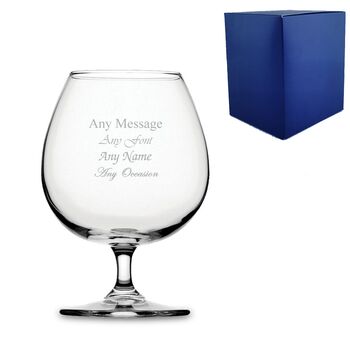 Personalised Crystalite Brandy Balloon Glass, 2 of 5