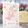 Personalised Cherub Blossom Age Birthday Card, thumbnail 2 of 6