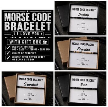Morse Code Bracelet I Love You, 2 of 3