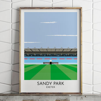 Custom Contemporary Print Of Any Rugby Stadium, 8 of 12