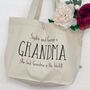 Personalised Organic Cotton Tote Bag For Grandma, thumbnail 1 of 3