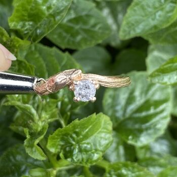 Willow Twig Engagement Ring, Sapphire Organic Ring, 8 of 8