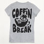Coffin Break Women's Halloween T Shirt, thumbnail 6 of 10