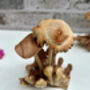 Handcrafted Mushrooms Sculpture On Natural Teak Root, thumbnail 2 of 8