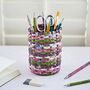 Recycled Newspaper Round Pencil Holder, thumbnail 7 of 11