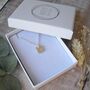 Little Initial Square Necklace, thumbnail 4 of 5