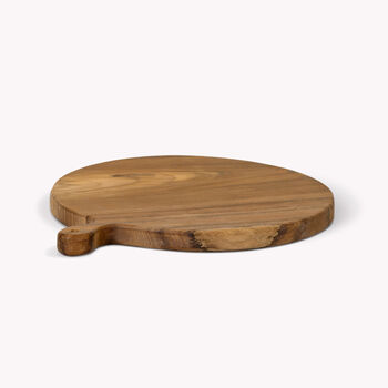Personalised Large Round Teak Chopping/Serving Board, 6 of 8