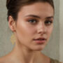 Gold Lace Bohemian Earrings, thumbnail 2 of 9