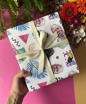 David Attenborough Wrapping Paper, Fun Nature Gift Wrap, 2 of 11