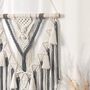 Macrame Wall Hanging Handmade Cotton Tapestry Bohemian, thumbnail 4 of 11