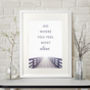 Contemporary Landscape Personalised Quote Print, thumbnail 5 of 7