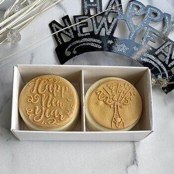 'Happy New Year' Personalised Twin Chocolate Oreo Gift, 10 of 12