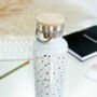 Terrazzo Thermal Water Bottle With Bamboo Lid, thumbnail 2 of 8
