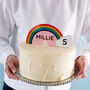 Personalised Rainbow Cake Topper, thumbnail 2 of 3