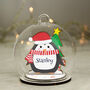 Personalised Wooden Penguin Glass Bauble, thumbnail 2 of 3