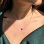 Alexandrite Moissanite Crystal Sterling Silver Necklace, thumbnail 6 of 6
