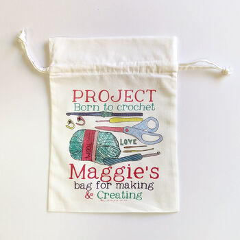Personalised Craft Project Bag, 10 of 10