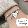 Sterling Silver Handwriting Memorial Bracelet, thumbnail 2 of 10