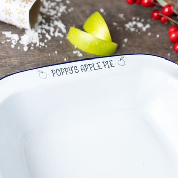 Personalised Apple Pie Dish, 5 of 6