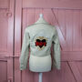 Ivory Embroidered Heart Wedding Jacket, thumbnail 1 of 10