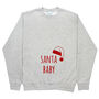 'Santa Baby' Mum To Be Christmas Jumper Sweatshirt, thumbnail 9 of 10