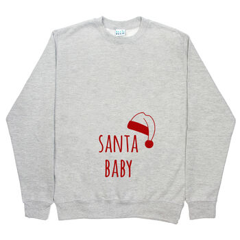 'Santa Baby' Mum To Be Christmas Jumper Sweatshirt, 9 of 10