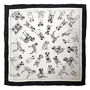 'Fashion Hounds' Dalmatian Print Silk Pocket Square, thumbnail 1 of 6