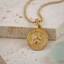 Personalised Small St Christopher Gold Plated Sterling Silver Necklace, thumbnail 3 of 10