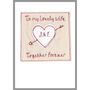 Personalised Cupids Arrow Anniversary / Valentines Card, thumbnail 11 of 12
