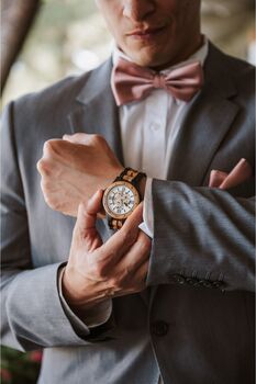 Barcelona Mechanical Automatic Movement Wooden Watch, 3 of 12