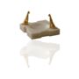White Marble Ashtray With Gold Cheetah Accents, thumbnail 2 of 2