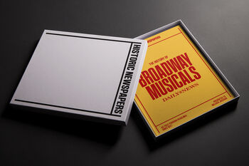 Broadway Musicals Personalised Gift Musical Theatre History Deluxe Book, 3 of 10