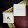 Holly With Berries Christmas Necklace, Silver Plated, thumbnail 4 of 4