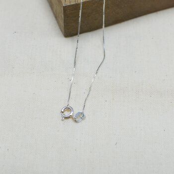 Sterling Silver Angel Wing And Real Flower Heart Necklace, 6 of 6