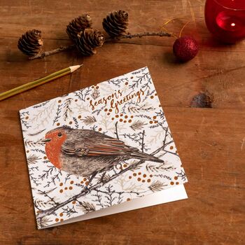 Christmas Robin Card, 3 of 4