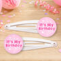 It's My Birthday Hair Clips, thumbnail 2 of 4