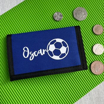 Personalised Stocking Filler Children's Football Wallet, 4 of 7