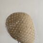 White Bird Cage Veil With Pearls 'Chloe', thumbnail 5 of 8