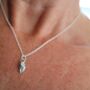Sterling Silver Crab Claw Pendant Necklace, thumbnail 1 of 4