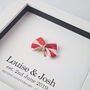Personalised 2nd Anniversary Gift Handmade Cotton Bow, thumbnail 4 of 9