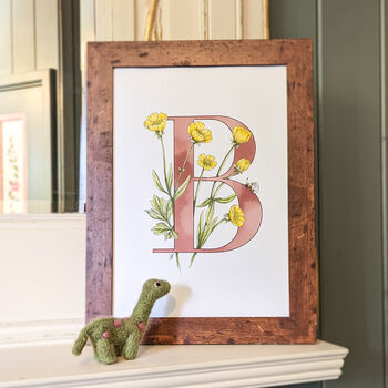 B Is For Buttercup Coloured Initial Print, 2 of 11