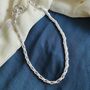 925 Silver Heavy Link Chain Floral Indian Payal Anklet, thumbnail 5 of 6