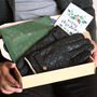 Men's Quilted Leather Gloves With Strap Detail, thumbnail 2 of 12