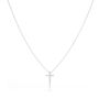 Girl's Sterling Silver Cross Necklace | Two Styles, thumbnail 2 of 7