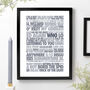 The Who Song Titles Print, thumbnail 1 of 5