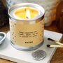 Personalised 'Chase The Light' Hidden Token Candle, thumbnail 5 of 6